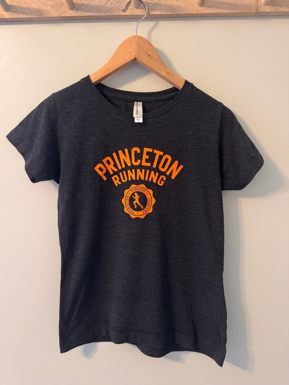 Princeton Running Women’s T-Shirt Small Navy Orange 100% Cotton Graphic Tee